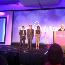 DHH Secretary Bruce D. Greenstein (center) received the March of Dimes President's Prematurity Leadership Award for Louisiana's efforts to improve birth outcomes.