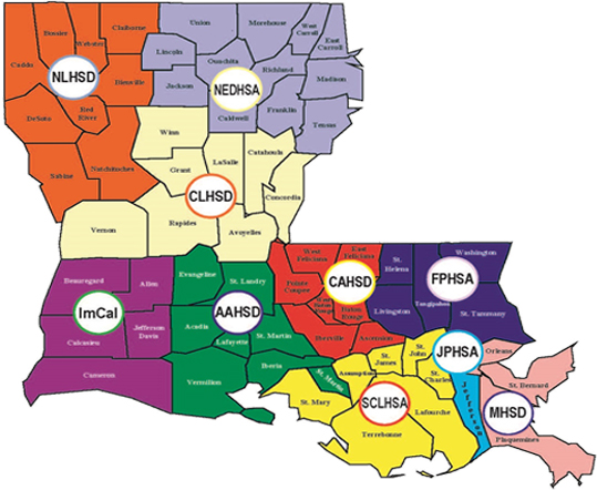 Regional Map - Click an area to get regional information