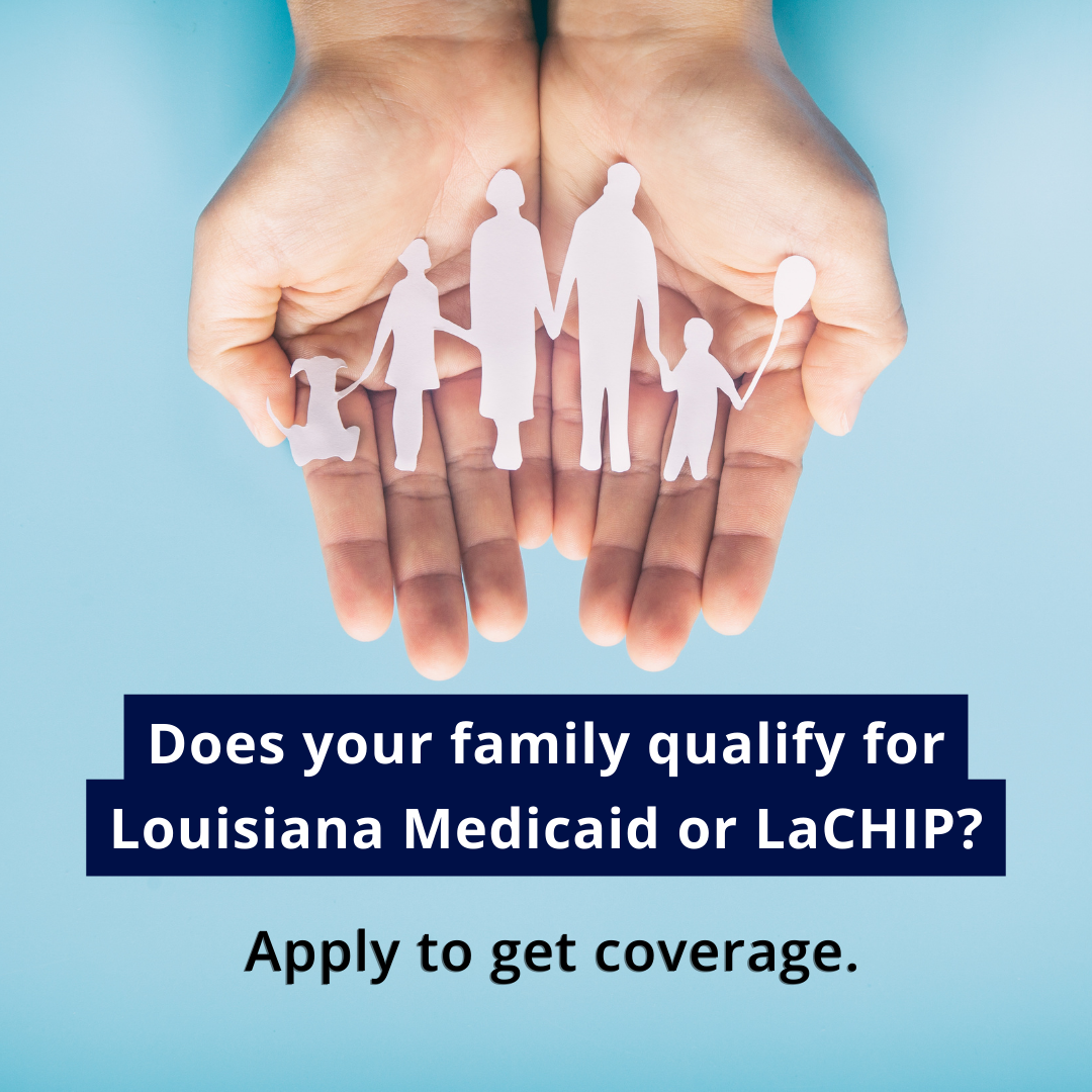 Graphic encouraging people to apply if they want to find out if they qualify for Medicaid.