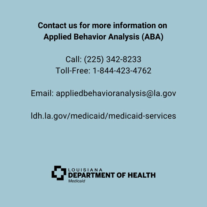 Image detailing where to find more information about ABA services