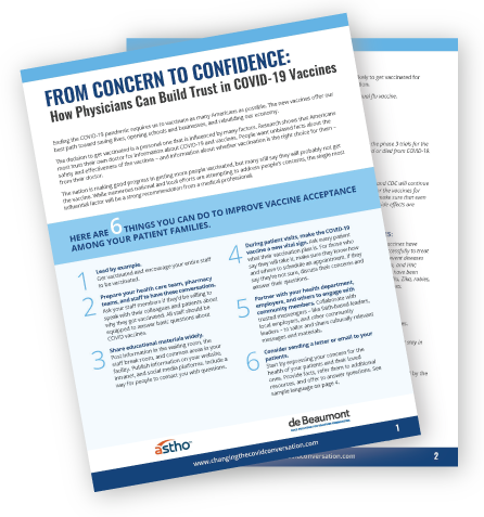 Concern to Confidence graphic
